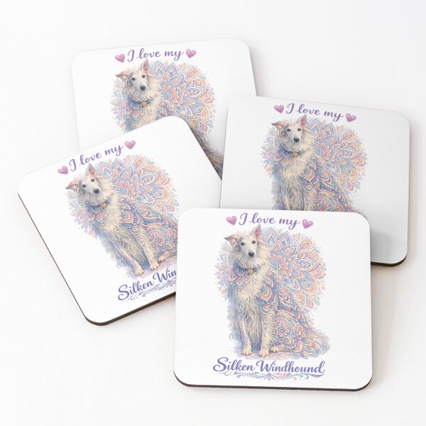 Item preview, Silken Windhound mandala design designed and sold by McSilkens.