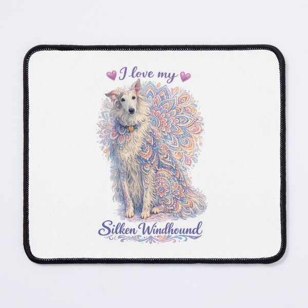 Item preview, Silken Windhound mandala design designed and sold by McSilkens.