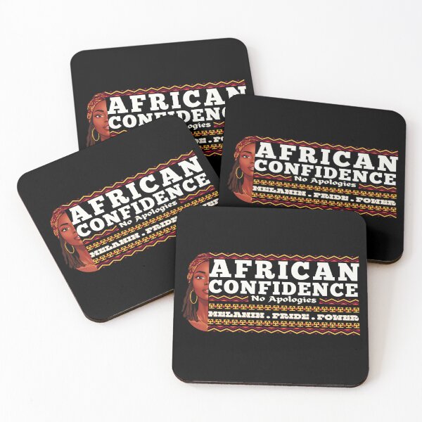 Item preview, African Confidence No Apologies – Melanin Pride Power Design designed and sold by Teeshart.