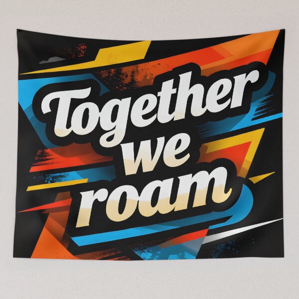 Item preview, Together We Roam – Colorful Triangle Travel Design designed and sold by FreeFromDefault.