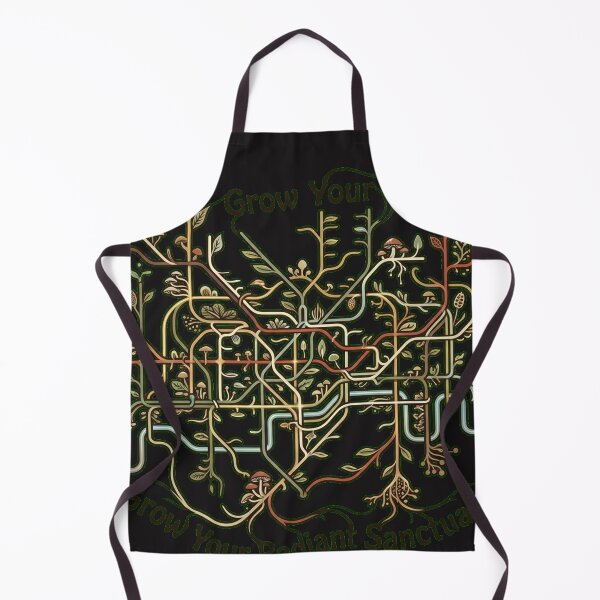 Item preview, Mycelial Network Transit Map: The Underground Fungal Metro designed and sold by Thaivi Design.