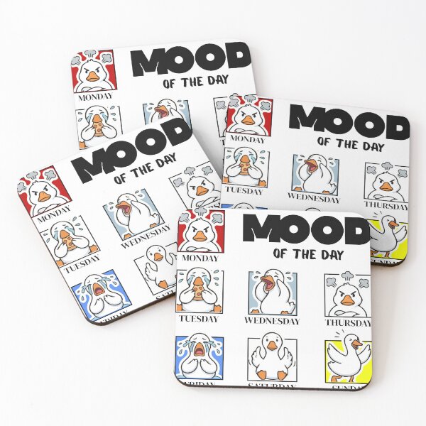 Item preview, Mood of the Day Duck – Weekly Mood Cartoon designed and sold by Kast25.