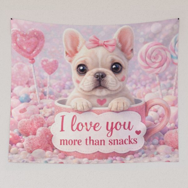 Item preview, French Bulldog Puppy Loves Snacks designed and sold by GivingJoy.