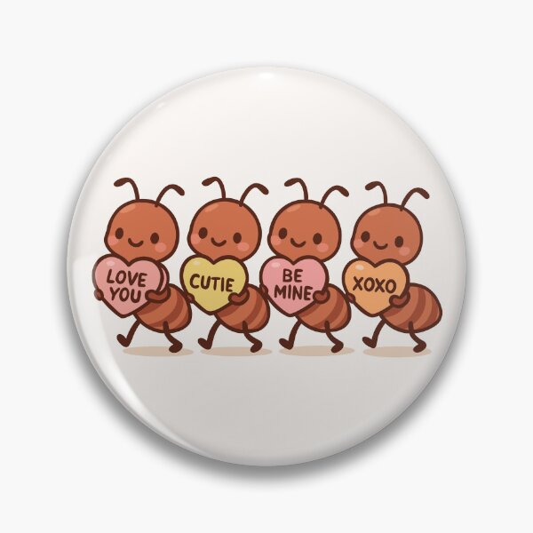 Item preview, Ants Carrying Candy Hearts designed and sold by Ghost on Toast.