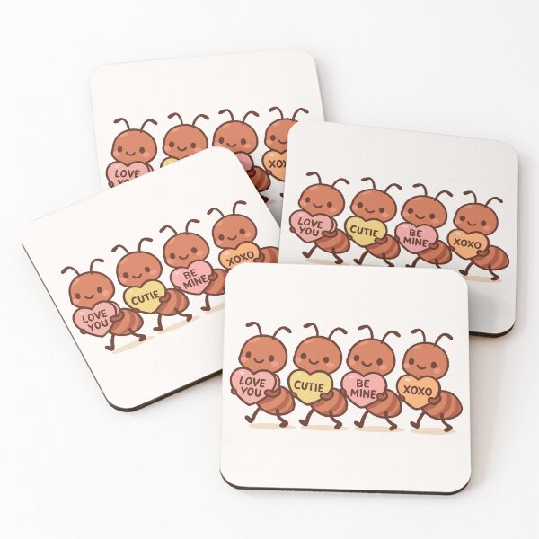 Item preview, Ants Carrying Candy Hearts designed and sold by Ghost on Toast.
