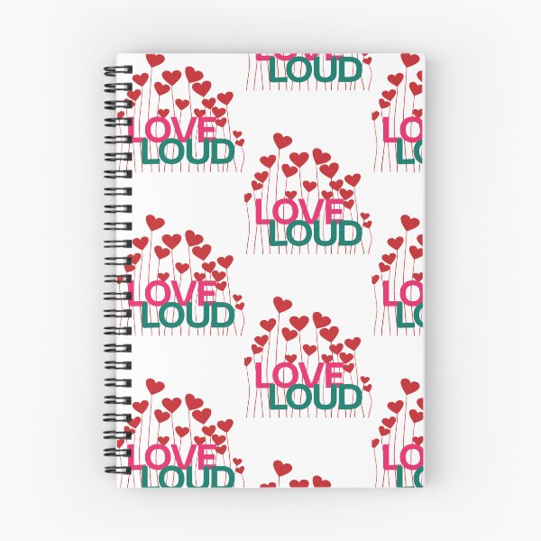 Item preview, Love Loud Typography with Heart Balloons – Colorful Valentine Design designed and sold by InspiredCreatives.