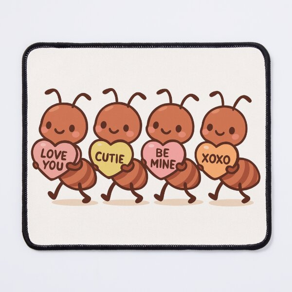 Item preview, Ants Carrying Candy Hearts designed and sold by Ghost on Toast.