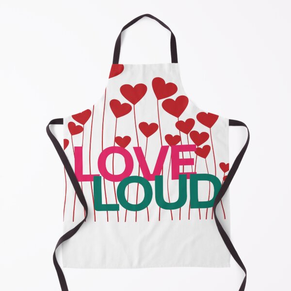 Item preview, Love Loud Typography with Heart Balloons – Colorful Valentine Design designed and sold by InspiredCreatives.