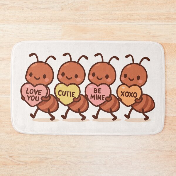 Item preview, Ants Carrying Candy Hearts designed and sold by Ghost on Toast.