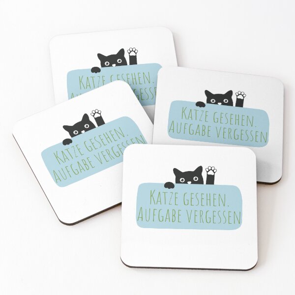 Item preview, Katze gesehen. Aufgabe vergessen – Lustiger Katzen Sticker Minimal Design designed and sold by GOTCHO1.