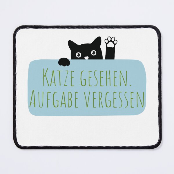 Item preview, Katze gesehen. Aufgabe vergessen – Lustiger Katzen Sticker Minimal Design designed and sold by GOTCHO1.