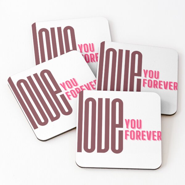 Item preview, Love You Forever Typography – Romantic Valentine Quote Design designed and sold by InspiredCreatives.