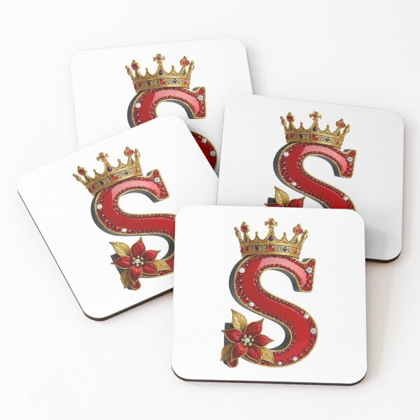Item preview, Royal S – Crowned Elegance with Poinsettia designed and sold by Williams Anderson.