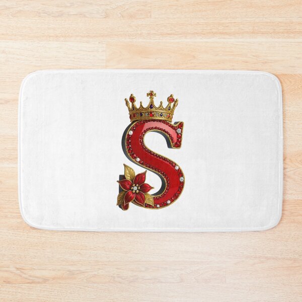 Item preview, Royal S – Crowned Elegance with Poinsettia designed and sold by Williams Anderson.