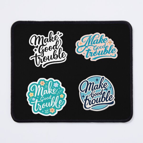 Item preview, Make good trouble sticker pack designed and sold by MendaciousMina.