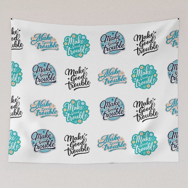 Item preview, Make good trouble sticker pack designed and sold by MendaciousMina.
