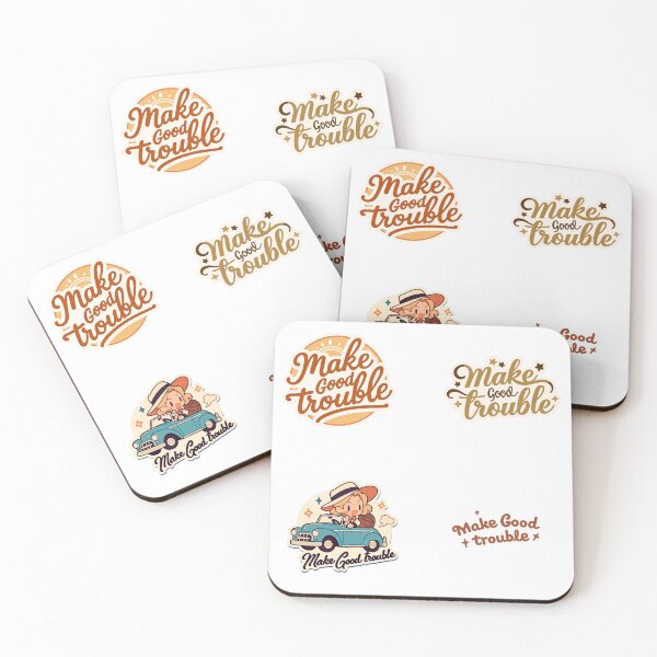 Item preview, Make good trouble sticker pack designed and sold by MendaciousMina.