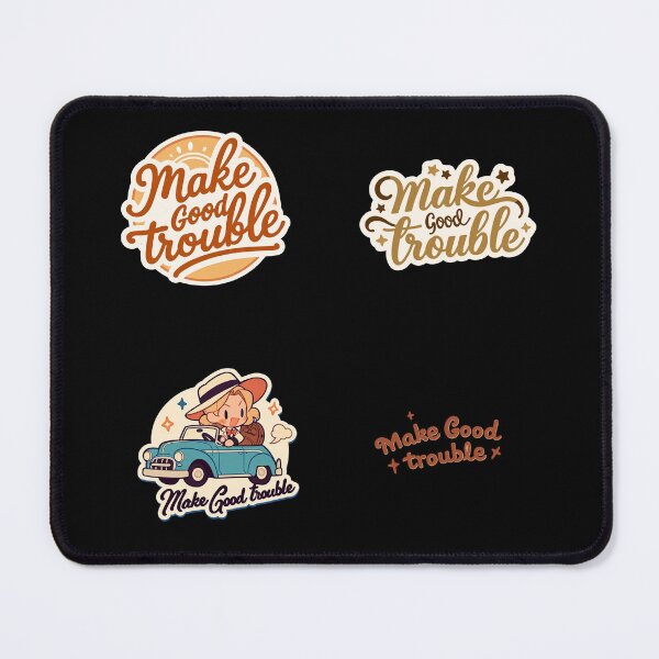Item preview, Make good trouble sticker pack designed and sold by MendaciousMina.