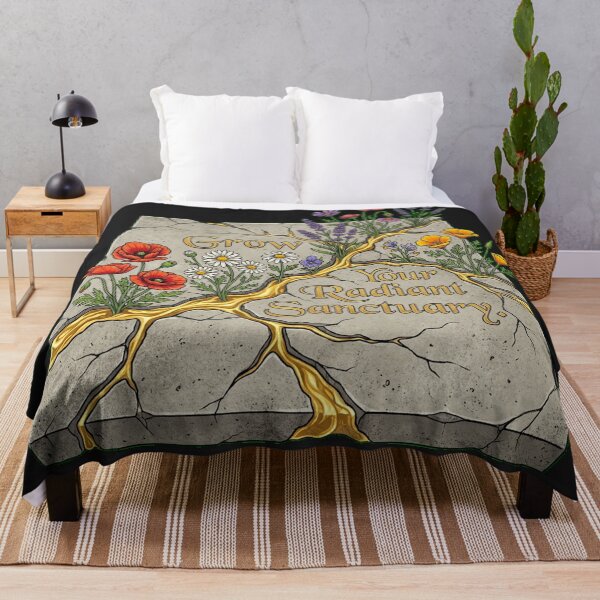 Item preview, Kintsugi Urbanism: Nature Reclaiming the Concrete Jungle designed and sold by Thaivi Design.