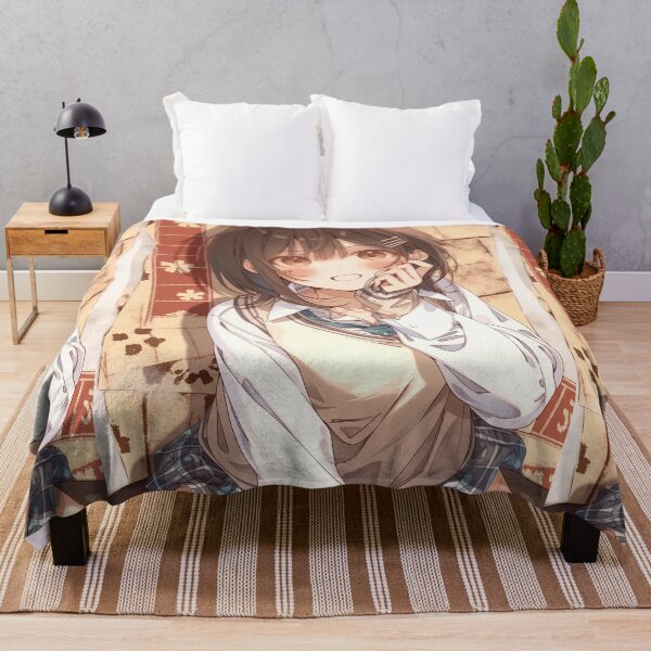 Item preview, Brown Haired Anime Girl Leaning Forward designed and sold by Piotrek0001.
