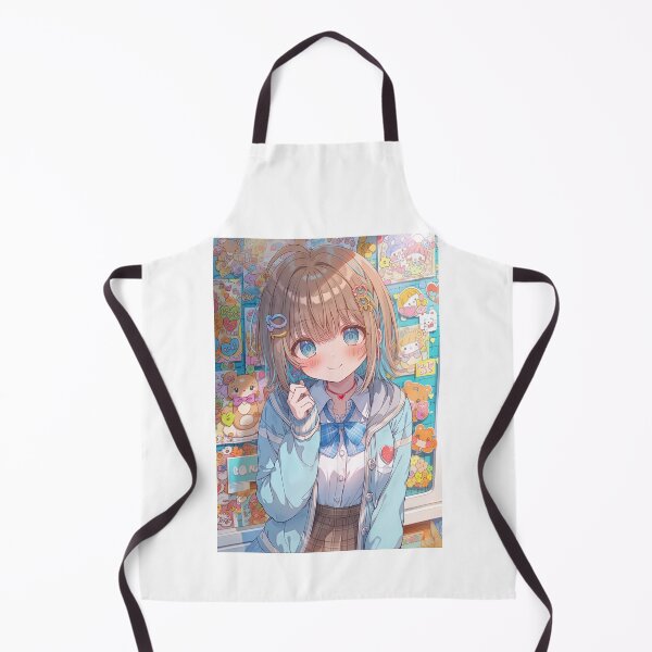 Item preview, Cute Anime Girl Resting Chin on Hands designed and sold by Piotrek0001.