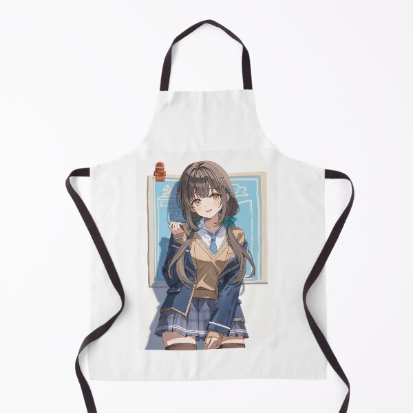 Item preview, Anime Schoolgirl Standing by Table designed and sold by Piotrek0001.