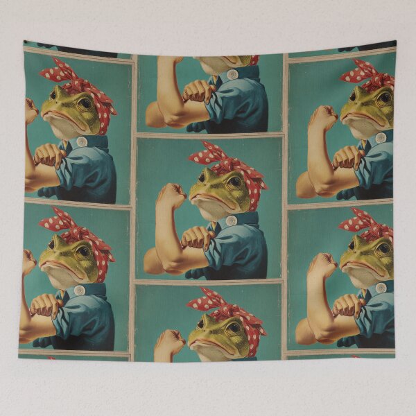 Item preview, We can do it, Portland protest frog edition designed and sold by MendaciousMina.