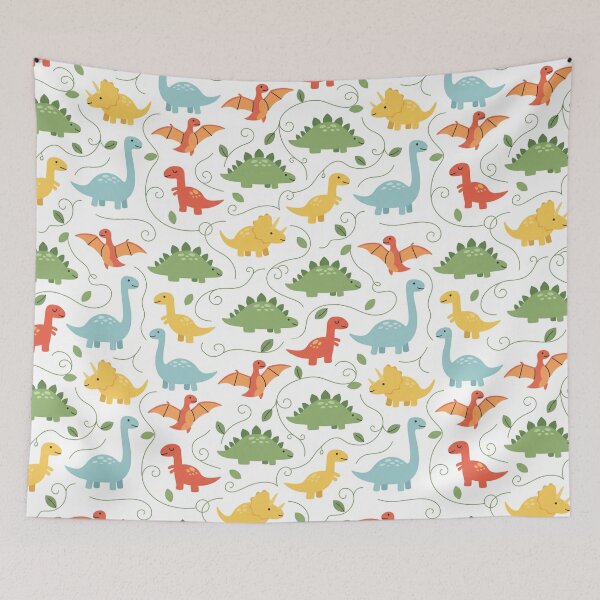 Item preview, Colorful dinosaurs  seamless pattern  designed and sold by Roxburylane.