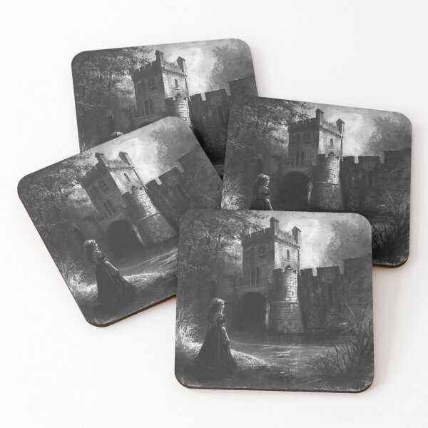 Item preview, Lonely princess beside the castle moat at dusk designed and sold by Rue Market.