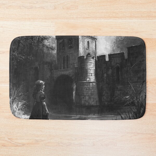 Item preview, Lonely princess beside the castle moat at dusk designed and sold by Rue Market.