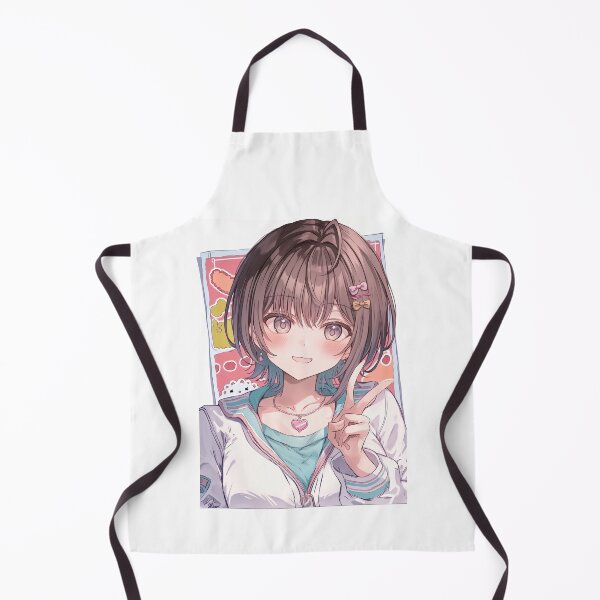Item preview, Cheerful Short Haired Anime Girl Portrait designed and sold by Piotrek0001.