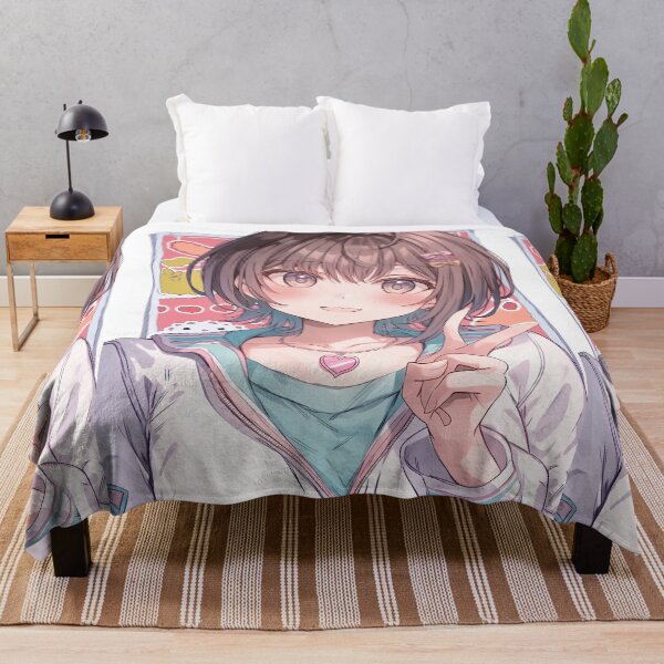 Item preview, Cheerful Short Haired Anime Girl Portrait designed and sold by Piotrek0001.