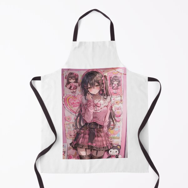Item preview, Black Haired Anime Girl in Pink Sweater designed and sold by Piotrek0001.