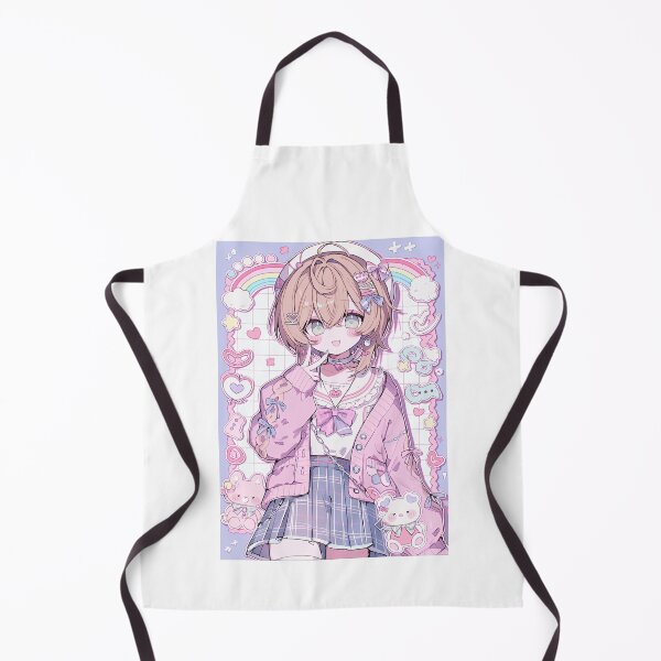 Item preview, Kawaii Anime Girl in Purple Hoodie designed and sold by Piotrek0001.