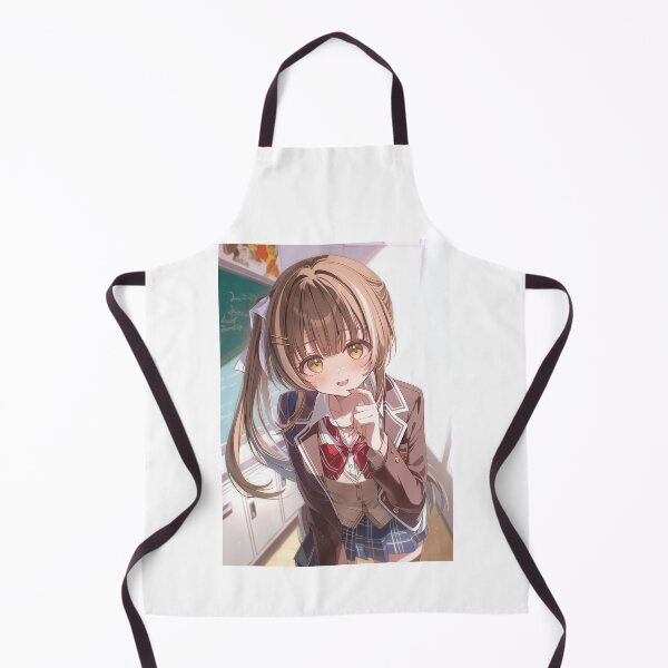 Artikelvorschau, Anime-Mädchen mit Pferdeschwanz blickt zurück entworfen und verkauft von Piotrek0001.