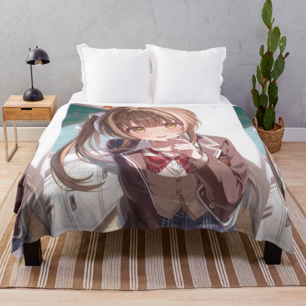 Artikelvorschau, Anime-Mädchen mit Pferdeschwanz blickt zurück entworfen und verkauft von Piotrek0001.