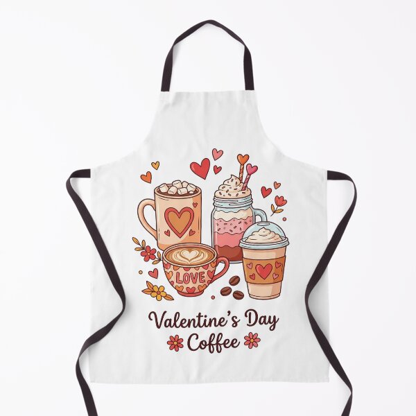 Item preview, Valentine’s Day Coffee Cute Coffee Cups Illustration Romantic Coffee Art designed and sold by Lulunza.