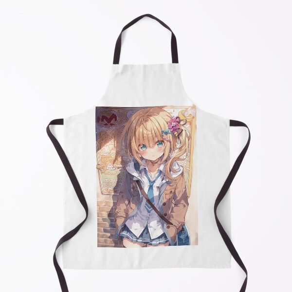 Item preview, Blue Eyed Blonde Anime Girl Portrait designed and sold by Piotrek0001.