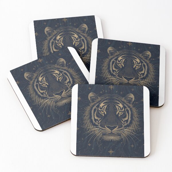Item preview, Cosmic Tiger Guardian – Celestial Tiger Artwork designed and sold by DayMarkThreads.