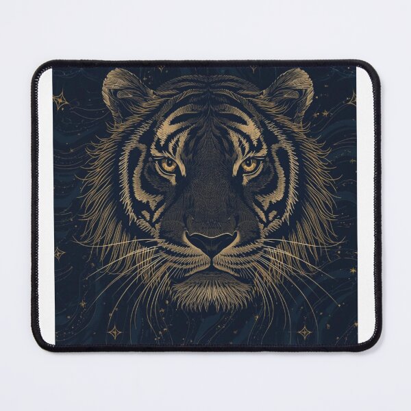 Item preview, Cosmic Tiger Guardian – Celestial Tiger Artwork designed and sold by DayMarkThreads.