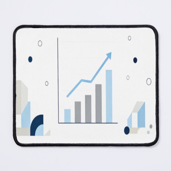 Item preview, Growth Pulse – Abstract Bar and Line Graph with Geometric Background designed and sold by Cristhian Almanza.