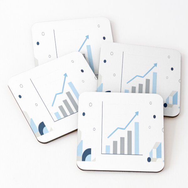 Item preview, Growth Pulse – Abstract Bar and Line Graph with Geometric Background designed and sold by Cristhian Almanza.