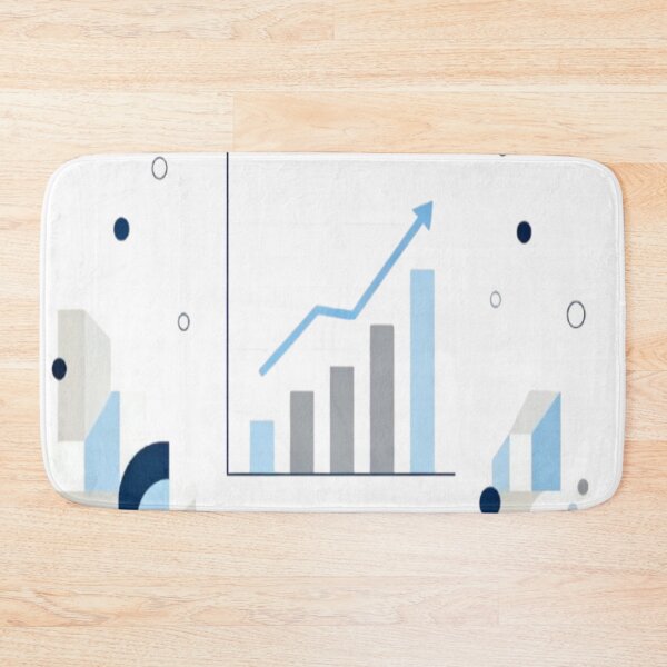 Item preview, Growth Pulse – Abstract Bar and Line Graph with Geometric Background designed and sold by Cristhian Almanza.