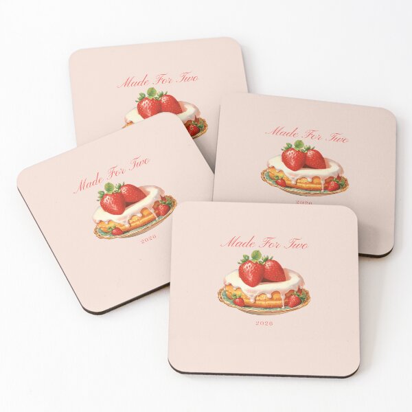 Item preview, Made for Two – Valentine Pastry with Strawberries designed and sold by Novel Works Studio.