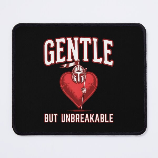 Item preview, Gentle But Unbreakable – Cute Warrior Heart designed and sold by Dazzle-Sizzle.
