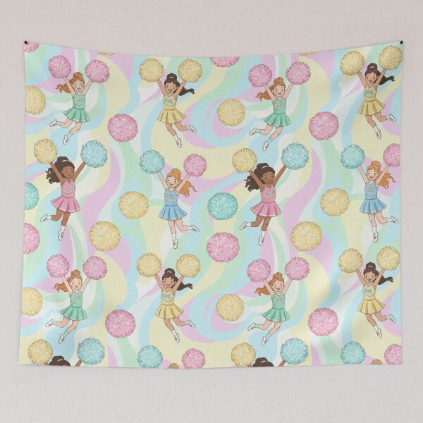 Item preview, Cheerleader pastel pattern  designed and sold by Roxburylane.