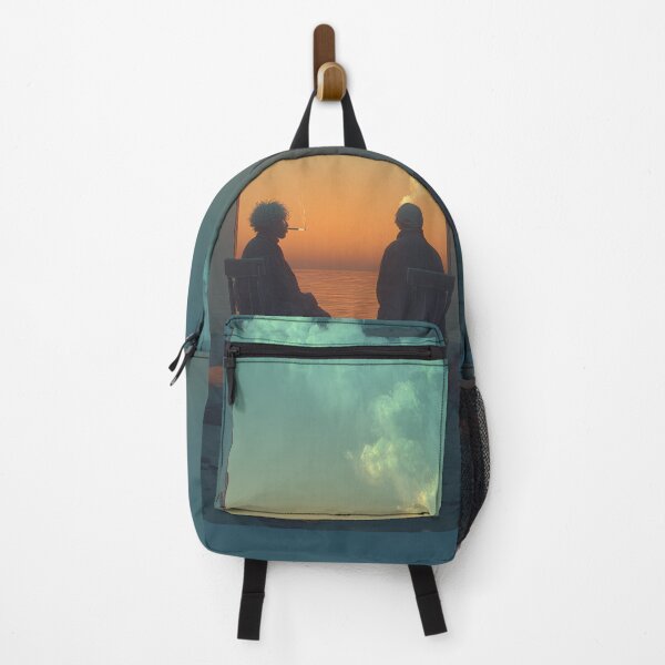Item preview, Ethereal Skywatchers | Vibrant Swirling Cloud & Sunset Silhouette Art designed and sold by MetroEnvision.