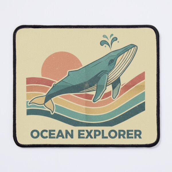 Item preview, Rainbow Waves Ocean Explorer Whale designed and sold by bsbd-action.