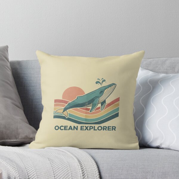 Item preview, Rainbow Waves Ocean Explorer Whale designed and sold by bsbd-action.