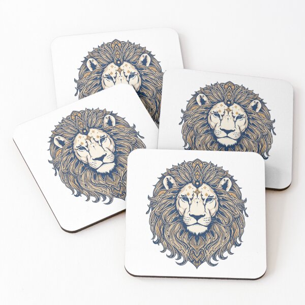 Item preview, Celestial Lion Guardian – Luxury Mythical Animal Art designed and sold by DayMarkThreads.
